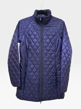 Columbia Urbain Heritage Omni-Heat Quilted Long Jacket Medium Purple